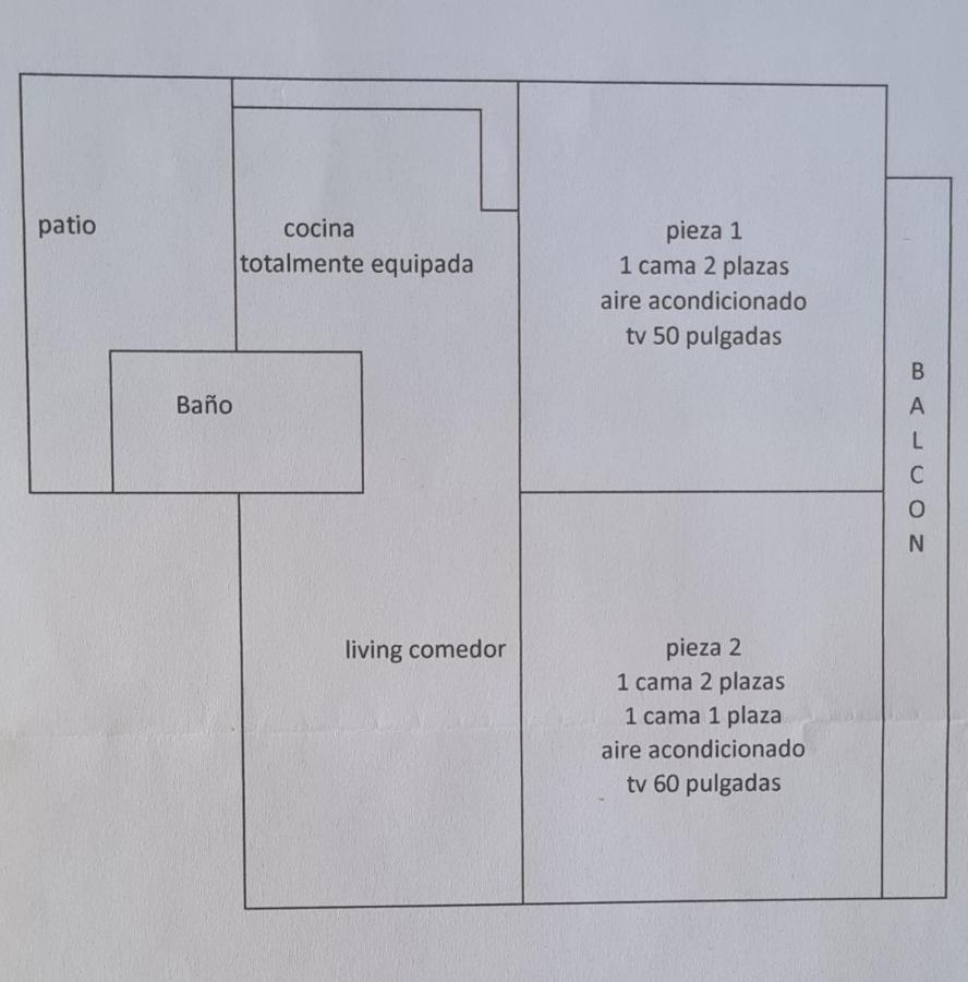Alojamiento La Floresta, 3 Ambientes Para 5 Personas Appartement